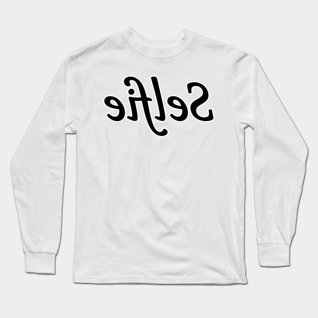 Selfie Long Sleeve T-Shirt by Hook Ink